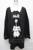 画像1: NieR Clothing / 襟付トップス  黒 S-24-12-15-044-PU-TS-AS-ZS (1)