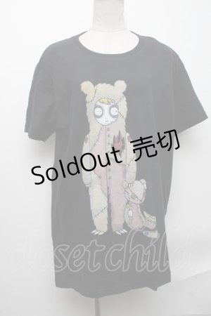 画像: HEIHEI / テディベアTシャツ XL 黒 S-24-12-17-022-PU-TS-AS-ZS