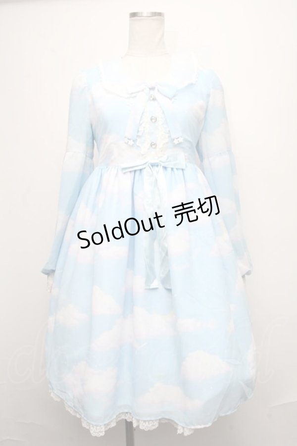 画像1: Angelic Pretty / Misty Skyワンピース  サックス S-24-12-23-075-AP-OP-AS-ZS (1)