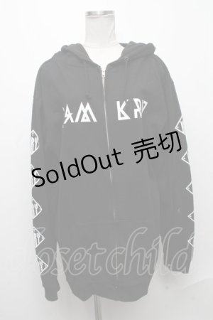 画像: KRY CLOTHING / プリントパーカー  黒 S-24-12-29-040-EL-TO-AS-ZS