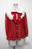 画像1: Angelic Pretty / シフォン切替ピンタックブラウス  赤 S-25-01-09-039-AP-BL-HR-ZS (1)