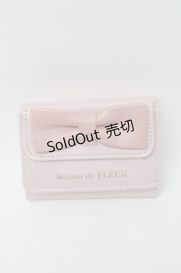 画像1: Maison de FLEUR / RIBBON CARD CASE BOOK  ピンク S-25-01-17-001-LO-JA-HR-ZS (1)