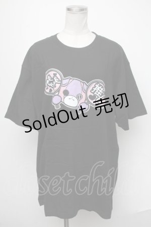 画像: NieR Clothing / ちゃむちゃむ推しTシャツ  黒 S-25-01-22-1059-PU-TO-AS-ZS