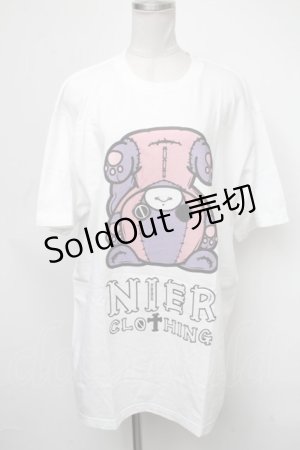 画像: NieR Clothing / ちゃむちゃむTシャツ  白 S-25-01-23-020-PU-TO-AS-ZS