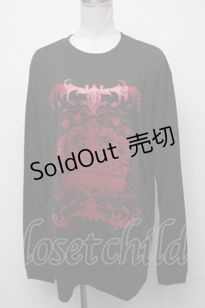 画像: NieR Clothing / プリントTシャツ  黒ｘ赤 S-25-01-25-019-PU-TO-AS-ZS