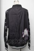 画像2: NieR Clothing / プリント入ブルゾン  黒 S-25-01-27-067-PU-JA-AS-ZS (2)