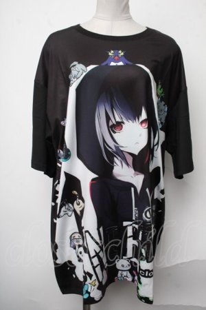 画像: NieR Clothing / プリントTシャツ  黒 S-25-01-28-051-PU-TO-AS-ZS