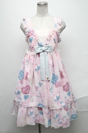 画像: Angelic Pretty / My Favorite Roomジャンパースカート  ピンク S-25-02-02-078-AP-OP-AS-ZS