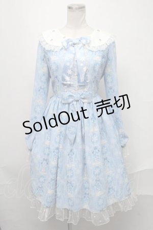 画像: Angelic Pretty / 雪のガラスドームワンピース  サックス S-25-02-11-049-AP-OP-HR-ZS