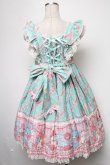 画像2: Angelic Pretty / MELODY TOYSハイウエストジャンパースカート  ミント S-25-02-15-065-AP-OP-AS-ZS (2)