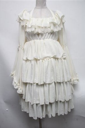 画像: Vallee lys / Coquelicot Dress ミディアム丈  キナリ S-25-02-19-046-GO-OP-HR-ZS