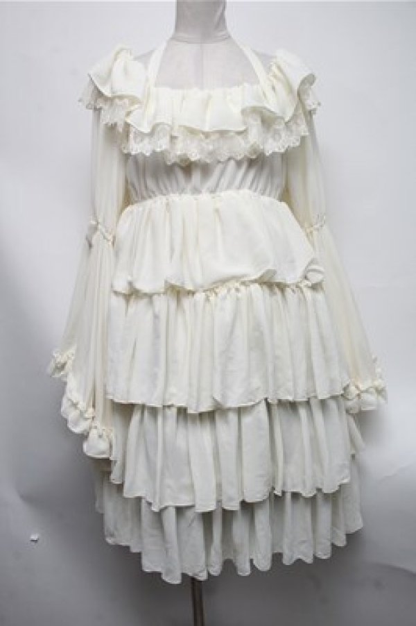 画像1: Vallee lys / Coquelicot Dress ミディアム丈  キナリ S-25-02-19-046-GO-OP-HR-ZS (1)