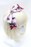 画像1: Angelic Pretty / Heartfulチェックカチューシャ  ピンク S-25-03-13-009-AP-AC-AS-ZS (1)