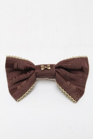 画像: Angelic Pretty / Melty Ribbon Chocolateバレッタ  ブラウン S-25-03-13-003-AP-AC-AS-ZS