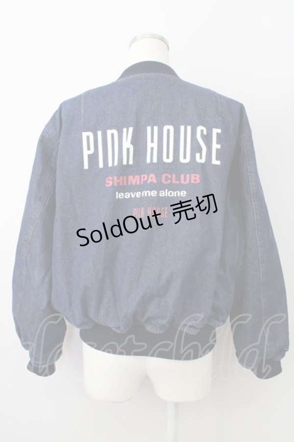 画像2: PINK HOUSE / COATデニムブルゾン  ブルー T-24-03-01-020-LO-CO-AS-ZT103 (2)