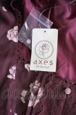 画像10: axes femme /パイピング花柄ワンピ M ワイン T-24-06-22-028-AX-OP-SZ-ZT432 (10)