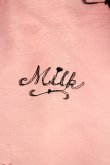 画像4: MILK /ロゴ刺繍キャミワンピース  ピンク T-24-08-04-020-ML-OP-AS-ZT326 (4)