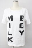 画像1: MILKBOY / BIGLOGO TEE  ホワイト T-25-01-15-035-MB-TS-SA-ZT (1)