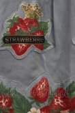 画像5: Jane Marple / Strawberry label scarfのデコパージュスカート  ブルーグレイ T-25-01-17-035-JM-SK-HD-ZT (5)