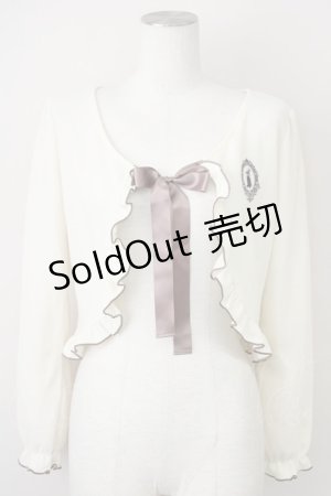 画像: axes femme POETIQUE / うさぎ刺繍ボレロ M 生成り T-25-02-01-003-AX-TO-SZ-ZT