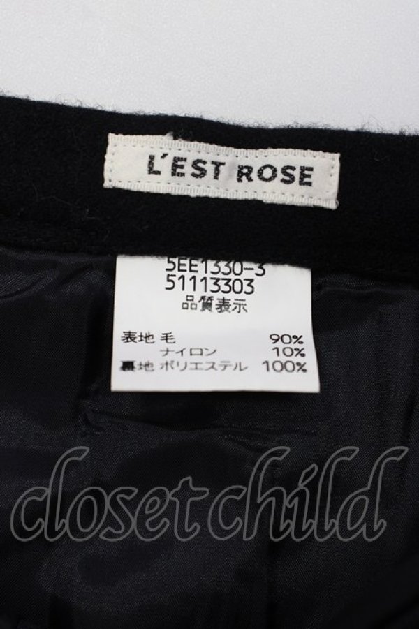 画像5: L'EST ROSE / プリーツ風スカート  黒 T-25-02-06-032-LO-SK-SA-ZT (5)