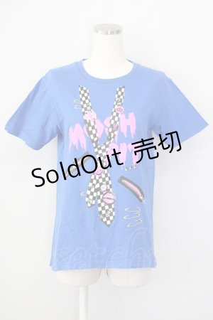 画像: LISTEN FLAVOR / MOSHPIT Tシャツ  ブルー T-25-02-09-013-PU-TS-SA-ZT