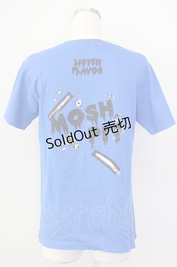 画像2: LISTEN FLAVOR / MOSHPIT Tシャツ  ブルー T-25-02-09-013-PU-TS-SA-ZT (2)