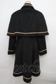 画像2: axes femme kawaii / COAT ケープ付きナポレオンコート  黒 Y-24-02-22-168-AX-CO-AS-ZI (2)