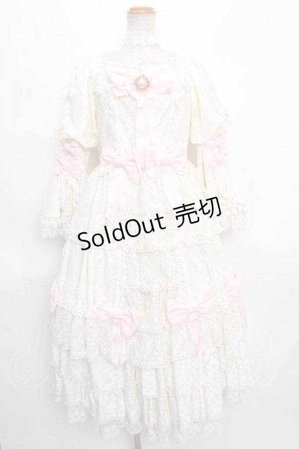 画像1: Angelic Pretty / PrincessメリロットDress  アイボリー Y-24-06-08-099-AP-OP-SZ-ZY (1)