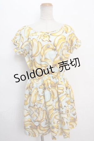 画像: MILK / Banana BOYワンピース  サックスベース Y-24-06-08-164-ML-OP-SZ-ZI