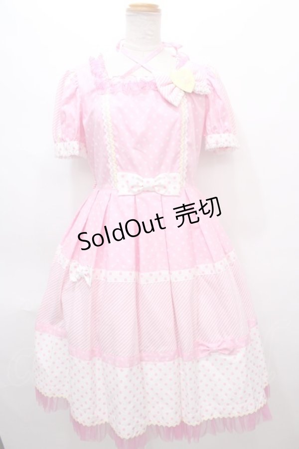 画像1: Angelic Pretty /Retro Cafeワンピース - ピンク Y-24-06-23-024-AP-OP-SZ-ZY (1)