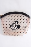 画像1: Maison de FLEUR / Minnie Mouse/ドットメッシュシポーチ  ベージュ Y-24-06-27-053-LO-ZA-AS-ZY (1)