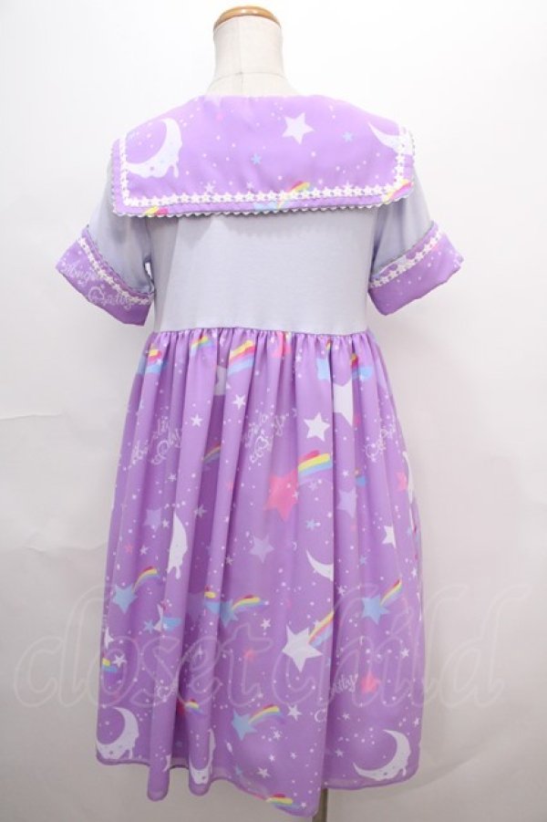 画像2: Angelic Pretty / Dream Skyカットワンピース  ラベンダー Y-24-07-15-141-AP-OP-SZ-ZY (2)