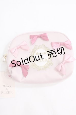 画像: Maison de FLEUR / ピンクリボンティッシュケース F ピンク Y-24-07-15-026-LO-ZA-SZ-ZY