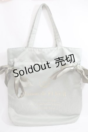 画像: Maison de FLEUR / BAGダブルリボントートバッグ F ピスタチオ Y-24-08-18-094-LO-BG-SZ-ZY