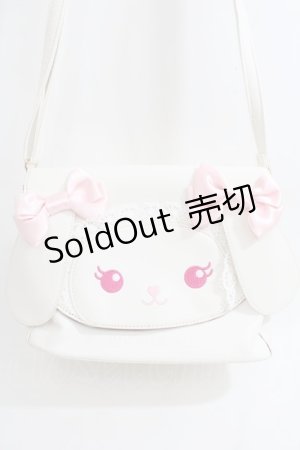 画像: BABY,THE STARS SHINE BRIGHT / うさくみゃちゃんショルダーBag  ホワイト Y-24-08-18-107-BA-BG-SZ-ZY