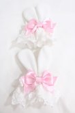 画像1: Angelic Pretty / Ribbon Bunnyお袖留め  白ｘピンク Y-24-08-18-059-AP-ZA-SZ-ZY (1)