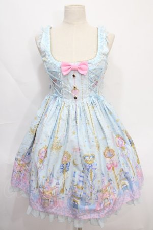 画像: Angelic Pretty / Magic Princessラウンドジャンパースカート - サックス Y-24-08-22-045-AP-OP-SZ-ZY