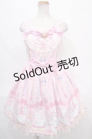 画像: Angelic Pretty / Dolly Catジャンパースカート  ピンク Y-24-09-12-086-AP-OP-SZ-ZY