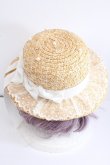 画像3: Angelic Pretty / リボンパールストローHat  シロ Y-24-09-28-028-AP-AC-SZ-ZY (3)