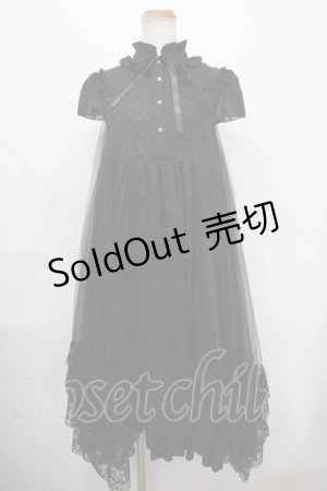 画像: MRcorset / EMBROIDERY ANGEL WING DRESS  ブラック Y-24-10-01-083-LO-OP-SZ-ZY