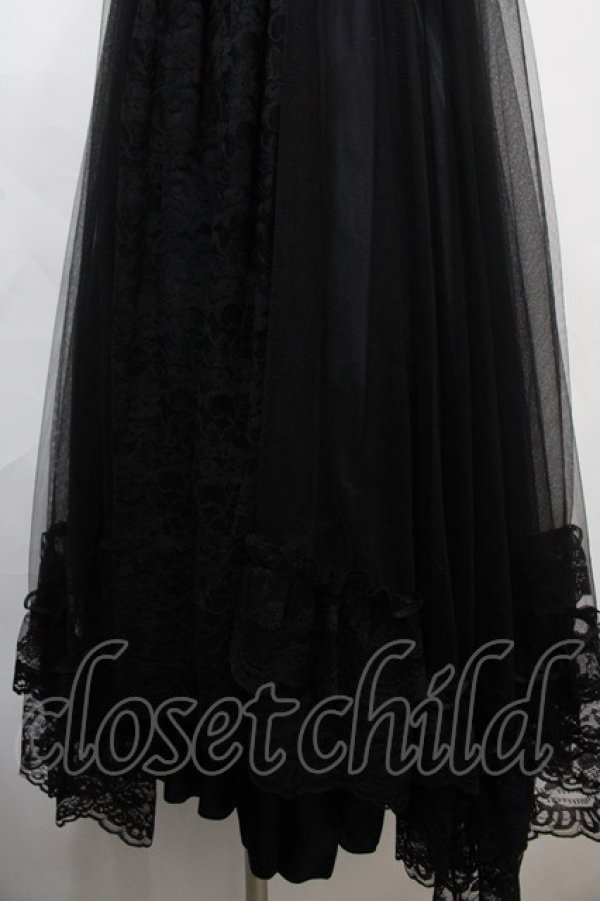 画像4: MRcorset / EMBROIDERY ANGEL WING DRESS  ブラック Y-24-10-01-083-LO-OP-SZ-ZY (4)