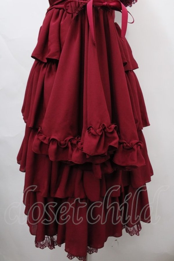 画像4: Vallee lys / Coquelicot dress (ミディアム)  ワイン Y-24-10-01-084-GO-OP-SZ-ZY (4)