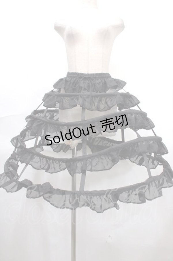 画像1: DARK IN LOVE / Aramantha Crinoline スカート F 黒 Y-24-10-01-166-PU-SK-SZ-ZY (1)