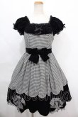 画像1: Angelic Pretty / スカラップリボン配色ワンピース  黒 Y-24-10-05-080-AP-OP-SZ-ZY (1)