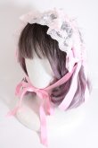 画像1: Angelic Pretty / パールリボンレースヘッドドレス  ピンク Y-24-10-25-092-AP-AC-SZ-ZY (1)