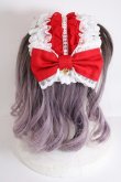 画像4: Angelic Pretty / Sweetシフォンフリルヘッドドレス  アカ Y-24-10-25-093-AP-AC-SZ-ZY (4)