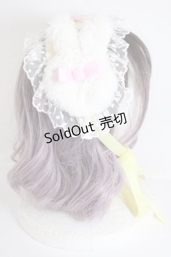 画像4: Angelic Pretty / Fluffy Puff Bunnyヘッドドレス  イエロー Y-24-10-25-095-AP-ZA-SZ-ZY (4)