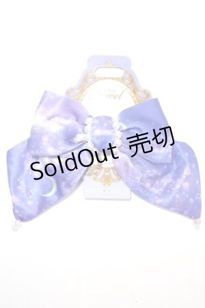 画像: Angelic Pretty / Dreamy Lunaリボンバレッタ  ラベンダー Y-24-10-25-031-AP-AC-SZ-ZY