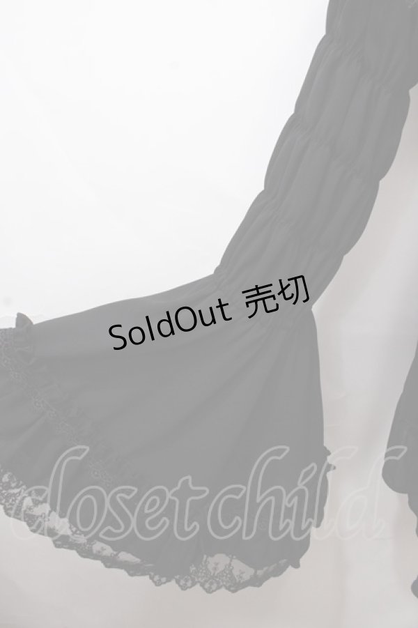 画像3: ATELIER PIERROT / Shirring princess sleeve blouse  黒 Y-24-11-09-012-EL-BL-SZ-ZY (3)